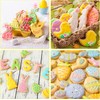 DERAYEE Set of 7 Easter Cookie Cutters Set, Cartoon Cookie