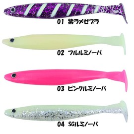 ダイワ(DAIWA) Samurai Tachi Kibinago Shad 4.1 inches (105 mm) Purple Lamezebra