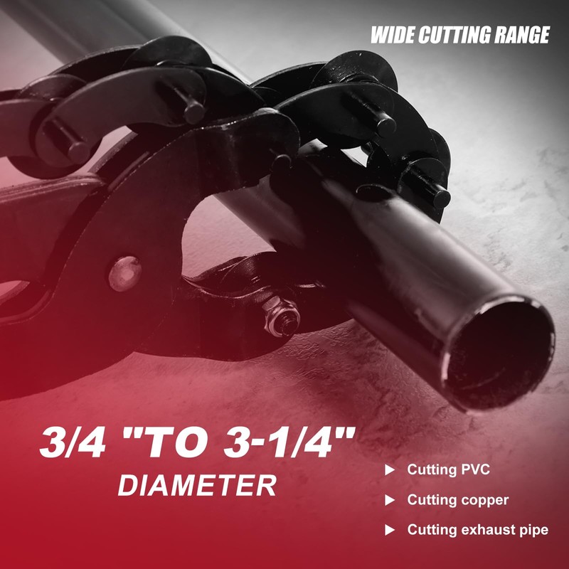 Exhaust Pipe Cutter Tool with Nonslip Handle Cuts 3/4" to