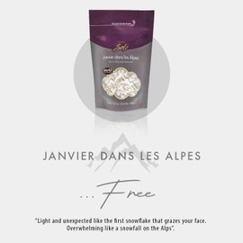 Italwax Solo Janvier Dans Les Alpes - 100g/3,52 oz - Hard wax beads for hair removal - White color - Scent free creamy and soft synthetic formulation - For all skin type - Face, armpit and bikini area