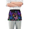 Waist Apron Waitress Waiter Server Aprons Short with Pockets Rainbow