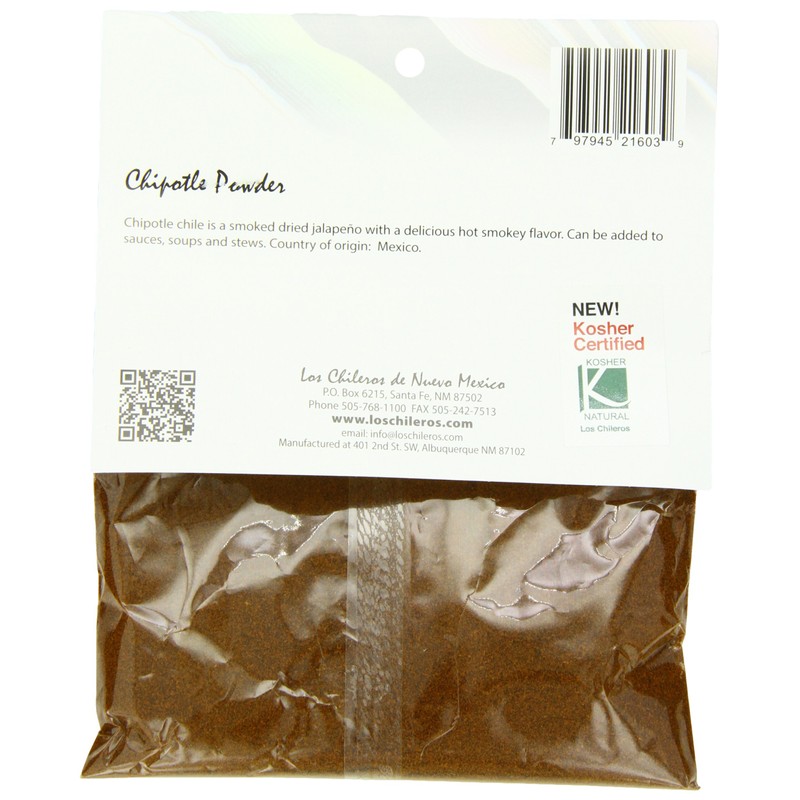 Los Chileros Chile Chipotle, Powder, 3 Ounce