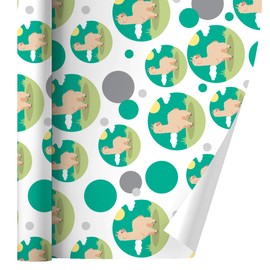 GRAPHICS & MORE Cute and Fluffy Alpaca Gift Wrap Wrapping Paper Roll
