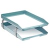 Acrimet Traditional Letter Tray 2 Tier Front Load Plastic Desktop