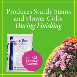 Grow More (0-37-37) All-Purpose Bud and Bloom Fertilizer - 25lbs of USA-Made High Potassium & High Phosphorus Fertilizer for Blooming - Water-Soluble Plant Food for Outdoor & Indoor Flowering Plants