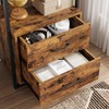 GAOMON 4 Tier Bookshelf with Storage Drawers,70.9 Inch Tall Industrial