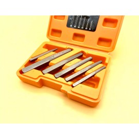 Drill Hog 6 Pc Square Easy Out Set Straight Screw Extractor Drill Hog® Lifetime Warranty