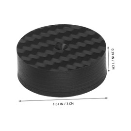 TEHAUX Carbon Fiber Speaker Isolation Pads Durable Spike Floor Protector for Audio Equipment Noise Reduction Mat for Turntable Subwoofer Amplifier