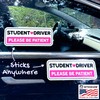 Stickios Non-Magnetic Student Driver Stickers - Removable Student Driver Decals