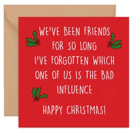 Felbridge Studio - Best Friend Christmas Card - Funny Christmas Card - Special Friend Christmas card - Friendship Xmas Cards - Cute Humour Banter Joke - Bestie Card Luxury 2023-14cm