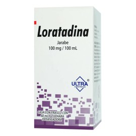 Loratadina Jarabe 100 Mg/100 Ml, 1 Frasco 60 Ml