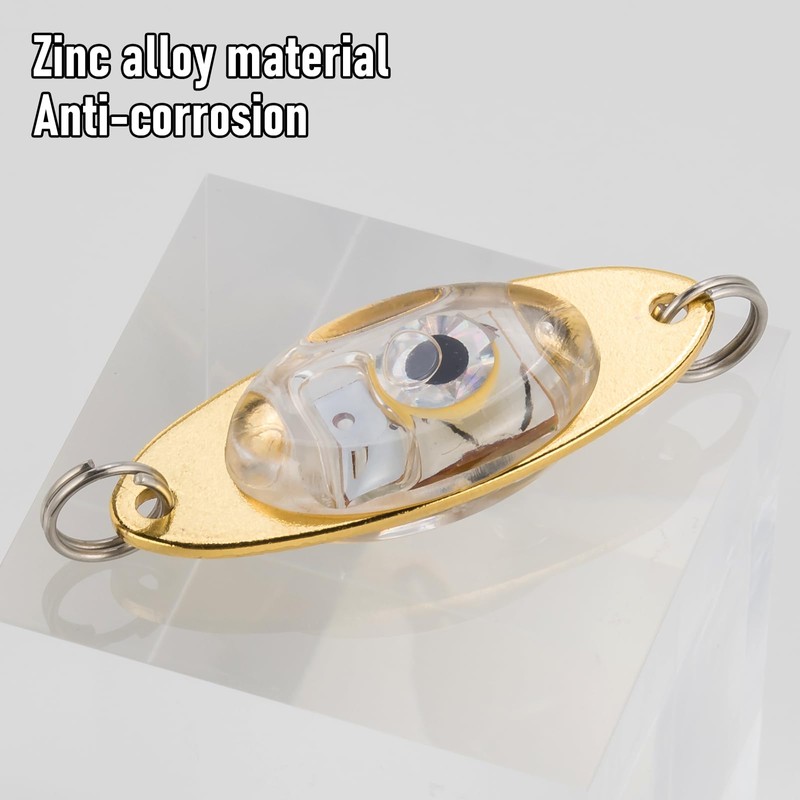 Dr.Fish LED Fishing Spoon Flasher Deep Drop Lights LED Lures