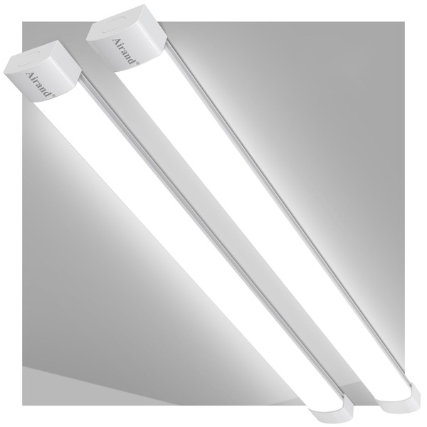 Utility LED Shop Light Fixture 2PCS 4FT Linkable Plug in