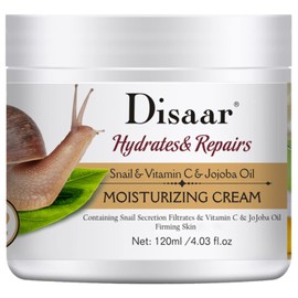 DISAAR Beauty Snail Vitamin C Jojoba Oil Firming Skin Moisturizing Cream Hydrates Repairs 120ml/4.03fl.oz