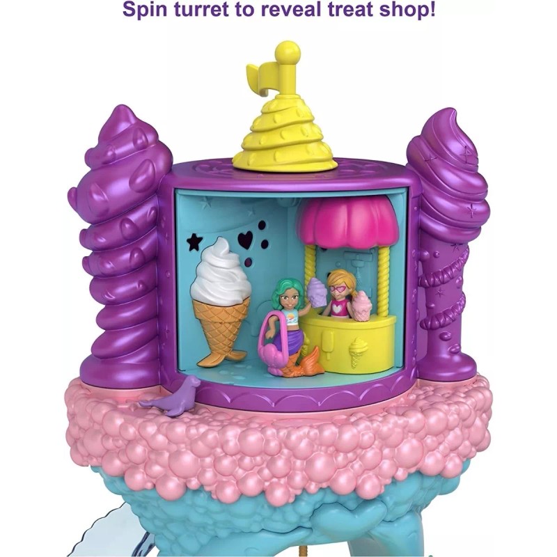 Polly Pocket Rainbow Funland Sirenas Set De Juego