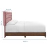 Modway Rhiannon Diamond Tufted Upholstered Performance Velvet Queen Bed, Walnut