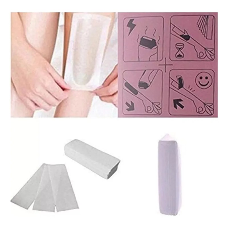 200 Piezas De Papel Para Depilacion Hair Removal