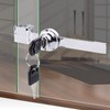Waziaqoc 2PCS Sliding Glass Door Ratchet Lock with Chrome Finish,