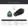 EFISH 5.5mm x 2.1mm DC Power Connector Male Female Screw