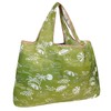 allydrew Large Foldable Tote Nylon Reusable Grocery Bag, Green Paradise
