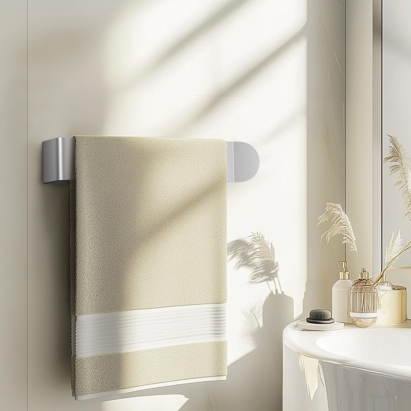 8 Inch Hand Towel Holder, Self Adhesive Towel Bar for
