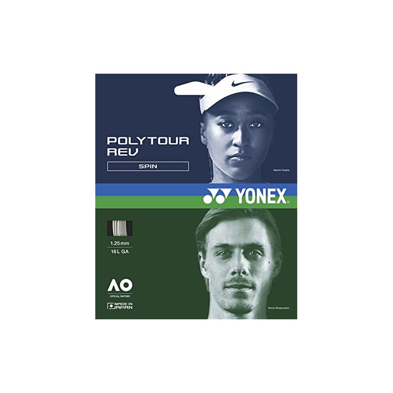 Yonex PTGR130 Tennis Solid Tennis String Poly Tour Lev, 130