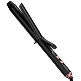 FARERY Long Barrel Curling Iron 1 1/4 inch, 1.25 Inch Curling Iron for Long Hair, Infused Argan Oil & Keratin, Lasting Styling, 11 Adjustable Temp, Include Clips & Silicone Pad