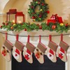OurWarm 12PCS Mini Christmas Stockings, 3D Small Christmas Stocking Bulk
