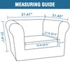 H.VERSAILTEX 2 Pieces Chesterfield Chair Covers Stretch Chair Slip Covers