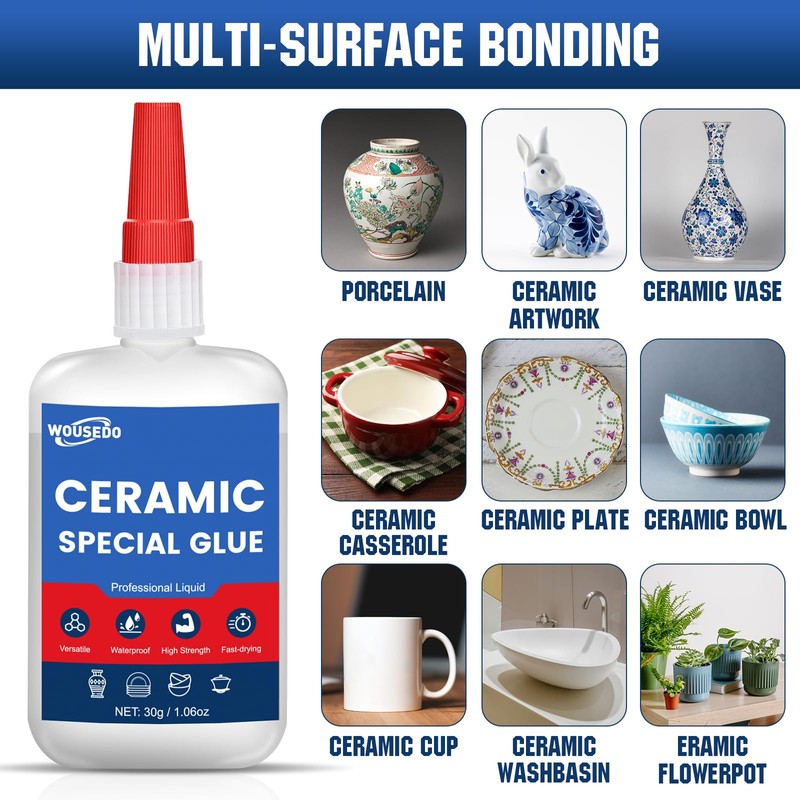 30g x 2 Pcs Ceramic Super Glue - Fast Setting