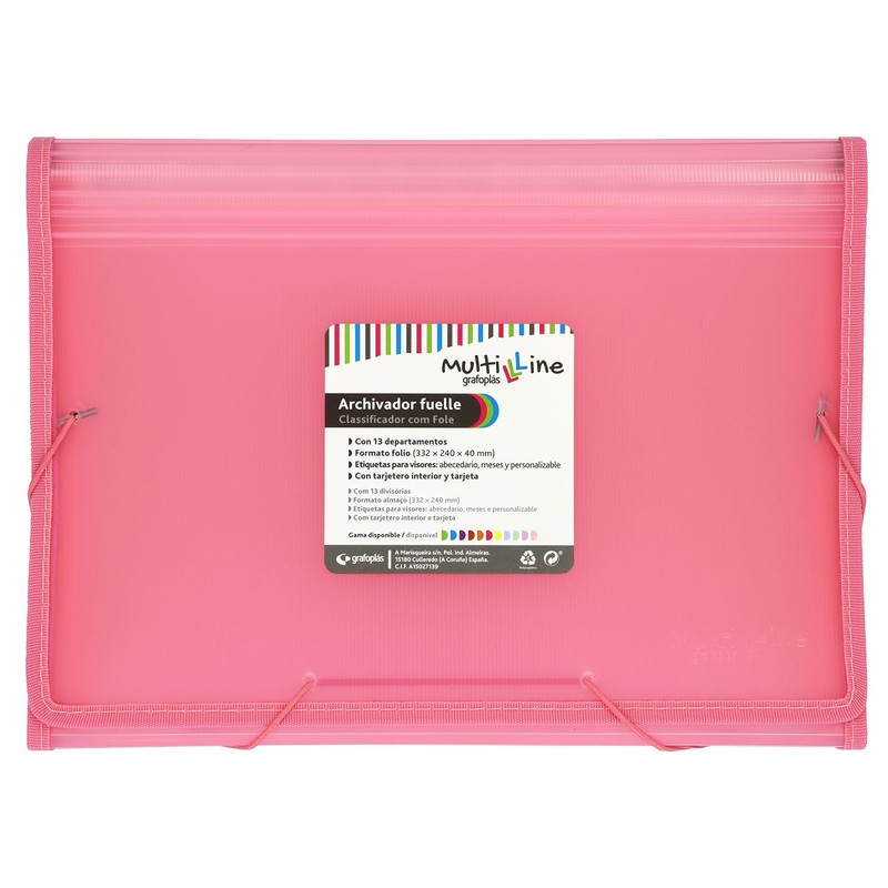 Grafoplás | File Folder | Pastel Pink | Folio Size