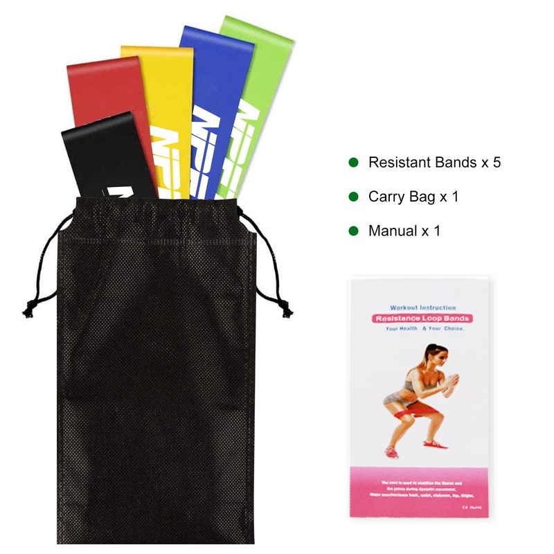 NPET Resistance Loop Bands, Resistance Exercise Bands for Home Fitness,