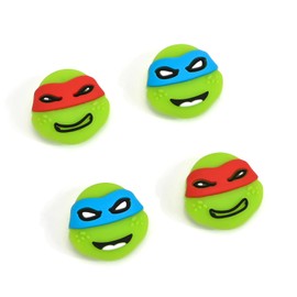 DLseego Thumb Grips Caps Design for Switch/Switch lite/Switch OLED Console, Soft Silicone Joycon Analog Controller Protective Anti-Slip Covers 4PCS Turtles Button Joy Con Joystick Caps - Green Turtles