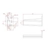 One Pair - KT HR9000RL Rear Drawer Track Socket Mounting