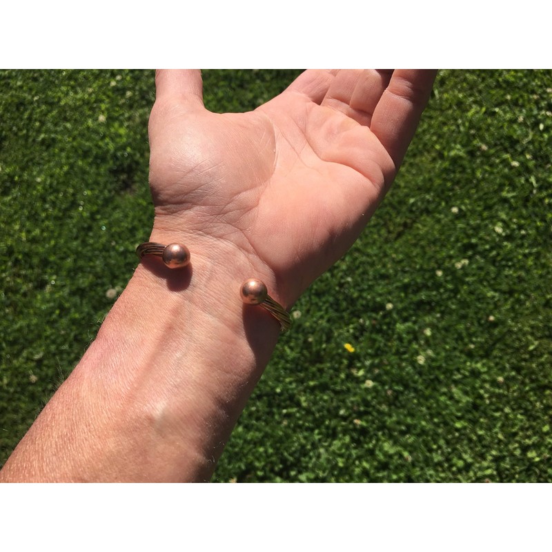 KiskatomCat Pure Copper Magnetic Bracelet for Men or Women, Made