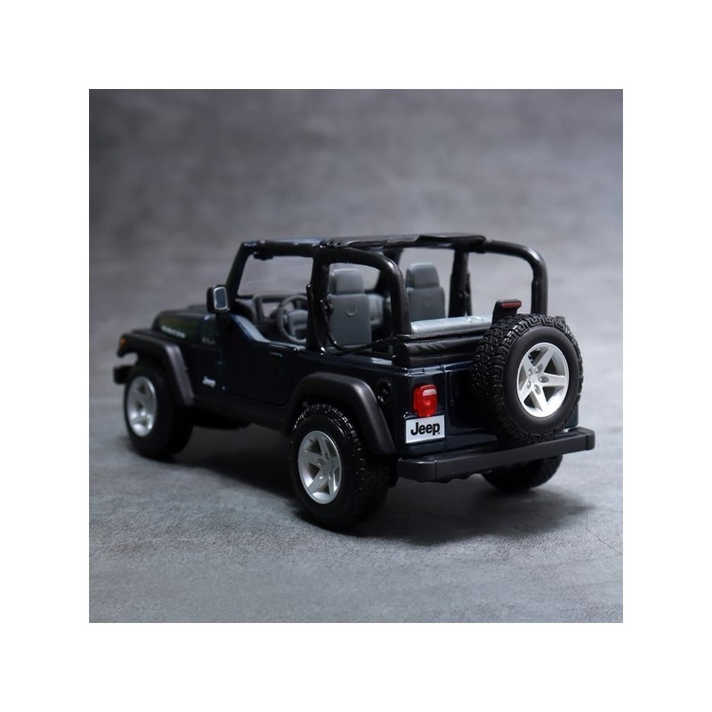 Maisto 1:27 Jeep Wengler Rubicon Matte Blue Diecast Model Car
