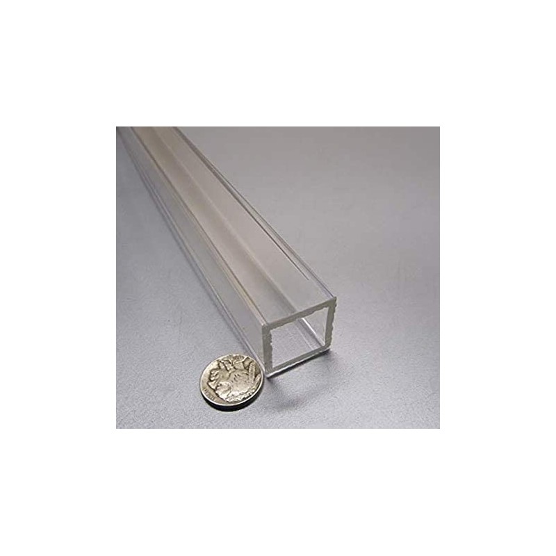 Acrylic Extruded Square Tube 1.0" OW x .750 (3/4") IW