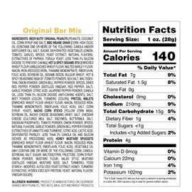 BEER NUTS Original Bar Mix - Pretzels, Cheese Stix, Sesame Stix, Insane Grain - 32oz Resealable Bag (Pack of 2)