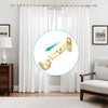 AMZSEVEN Adjustable Curtain Rod Brackets, Metal Window Drapery Rod Hanger
