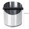 Thicken Round Stainless Steel Coffee Grounds Container Box Bucket Durable