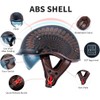 VCOROS Half Helmet Motorcycle DOT Approved Open Face Helmet with