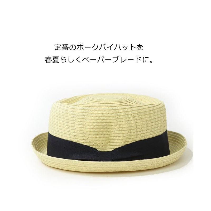 Regnuu Pork Pie Hat, Straw, Men's, Straw Hat, Women's, Paperblade,