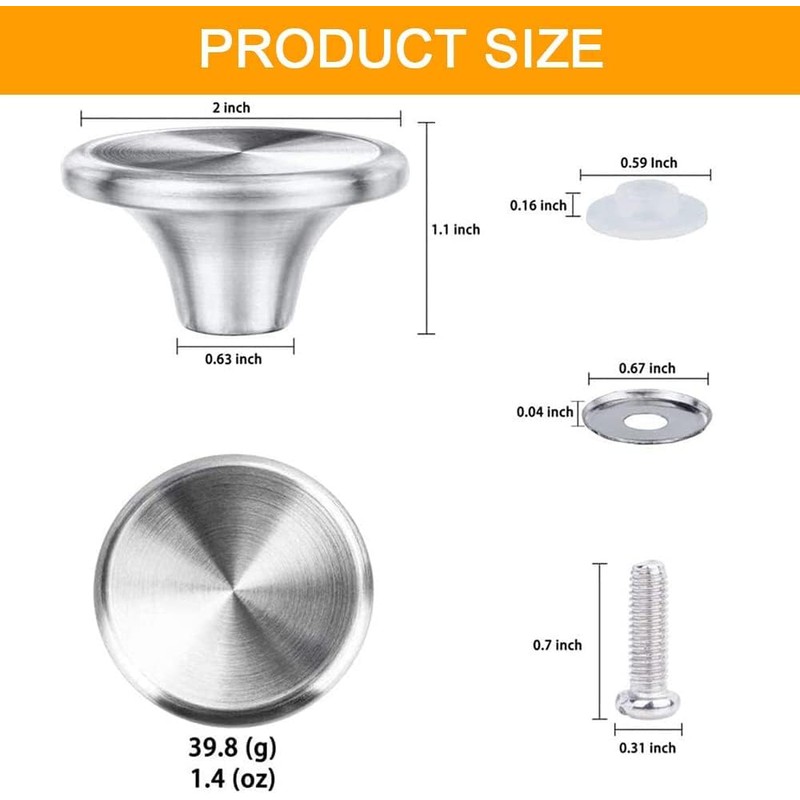 ILOVYO Dutch Oven Knob Stainless Steel Replacement Handle for Le