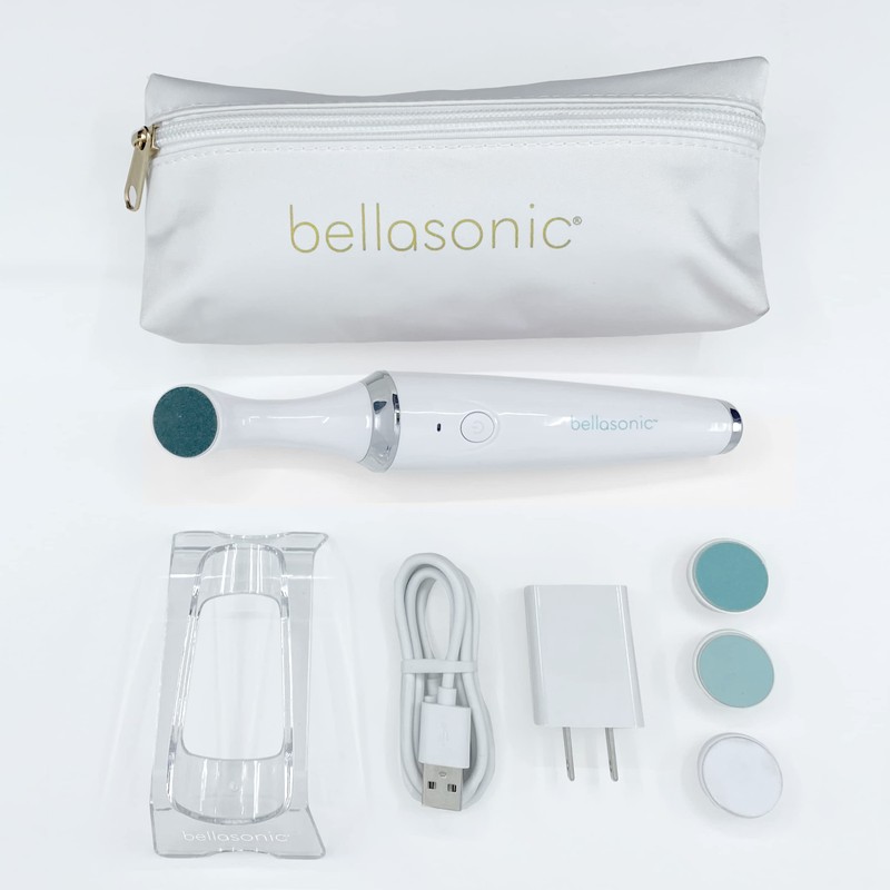 BELLASONIC 4-in-1 Rechargeable Electric Nail File Set with Travel Pouch