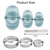 7Pcs Dumpling Maker Mold Kit, 3 Size Empanada Press Mold