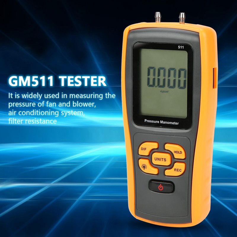 GM511 Digital ±10KPa USB Differential Pressure Meter Gauge Manometer Tester