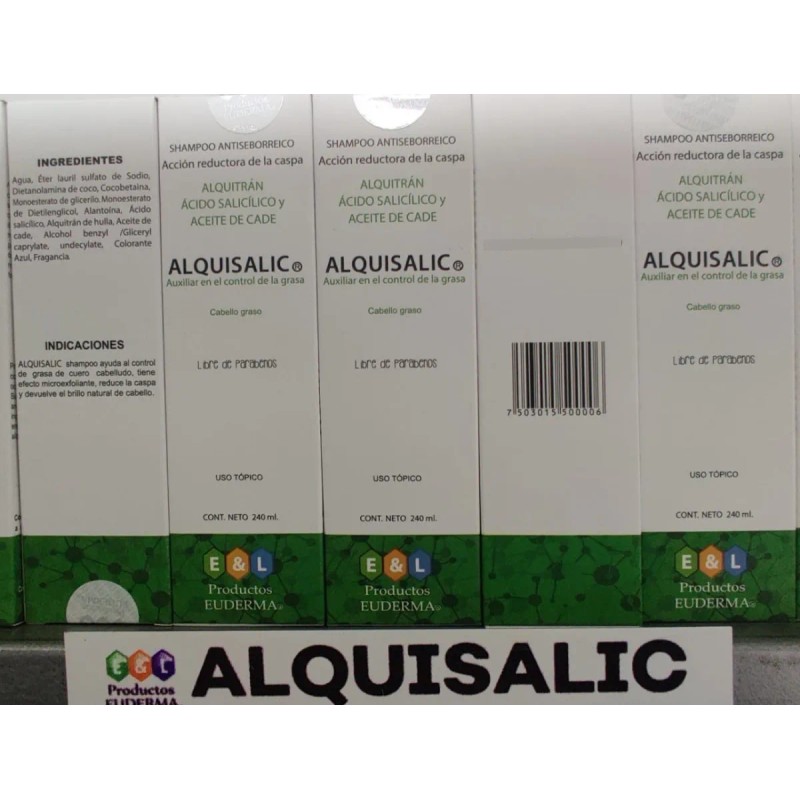 4 Pack Alquisalic - Shampoo Antiseborreico / Caspa Envgratis