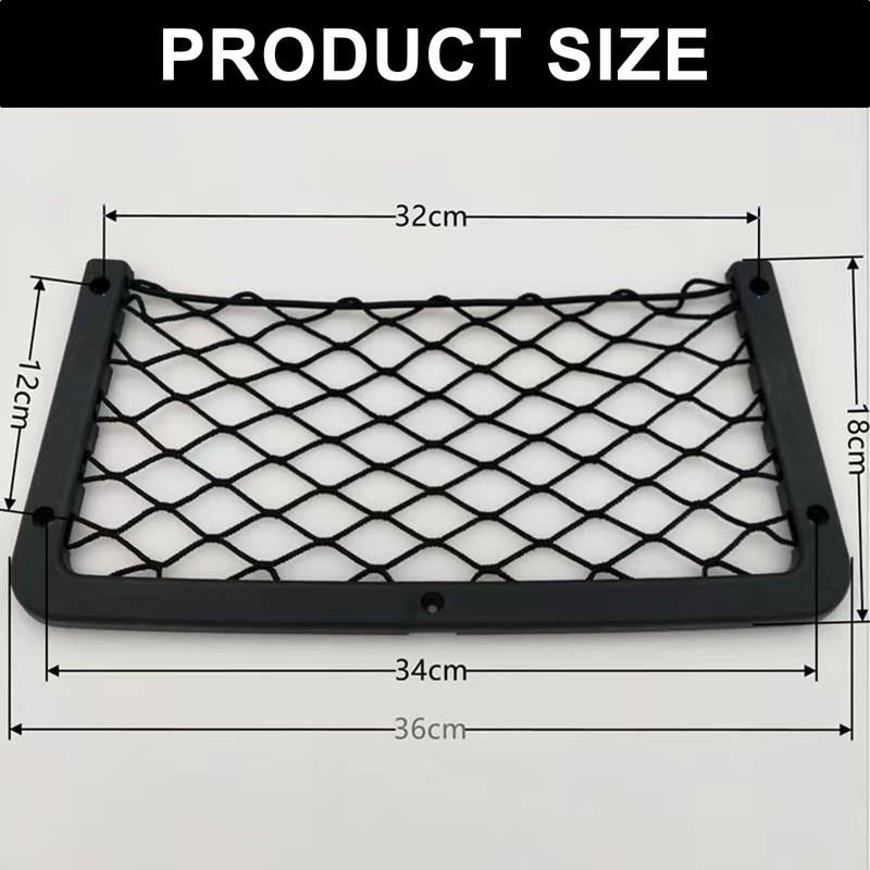 Onezebra Campervan Storage Ideas – 2 Pcs Elastic Mesh Storage