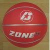 Baden Junior Zone Rubber Basketball, Indoor and Outdoor Ball, Red,
