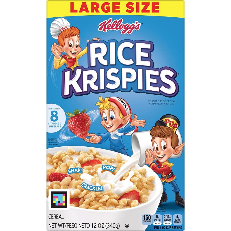 Rice Krispies Kellogg's Rice Krispies Cereal 12 Ounce Fat Free